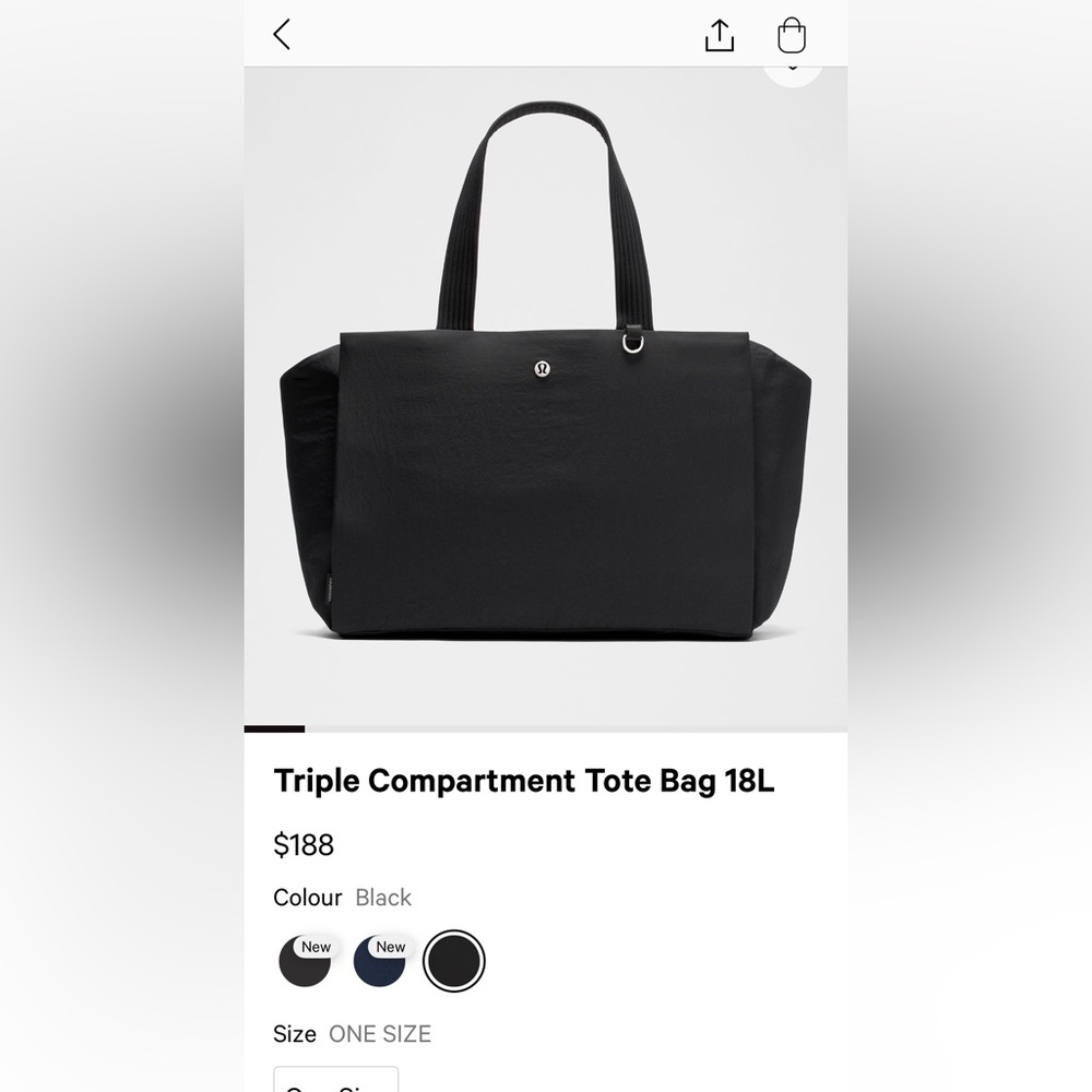 BRAND NWT LULULEMON LARGE TOTE!
